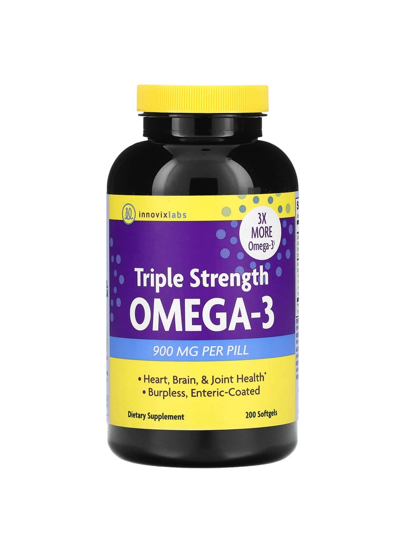 Triple Strength Omega-3, 900 mg, 200 Softgels